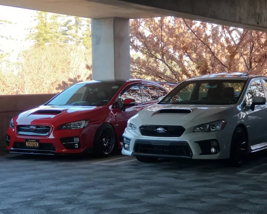 Coming out and seeing another subaru parked next to you