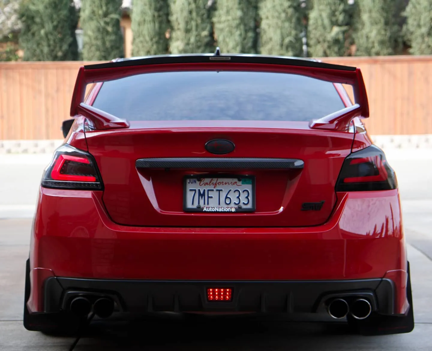 The time I tinted my taillights. Clear on the left, tinted in the right. I didn't like the look so I took it off the same day